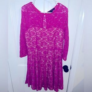 Pink Lace Dress